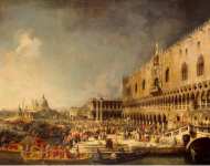 Canal Antonio Canaletto Reception of the French Ambassador in Venice - Hermitage